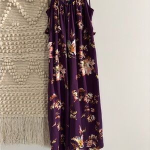 Floral Purple Maxi Dress